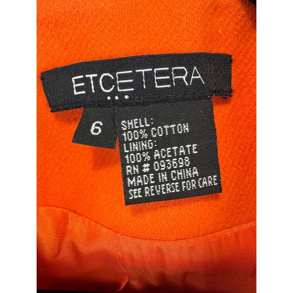 Etcetera Jacket Coral Moto Asymmetrical Zip Cotton Twill Biker Coat 6 - Picture 2 of 14